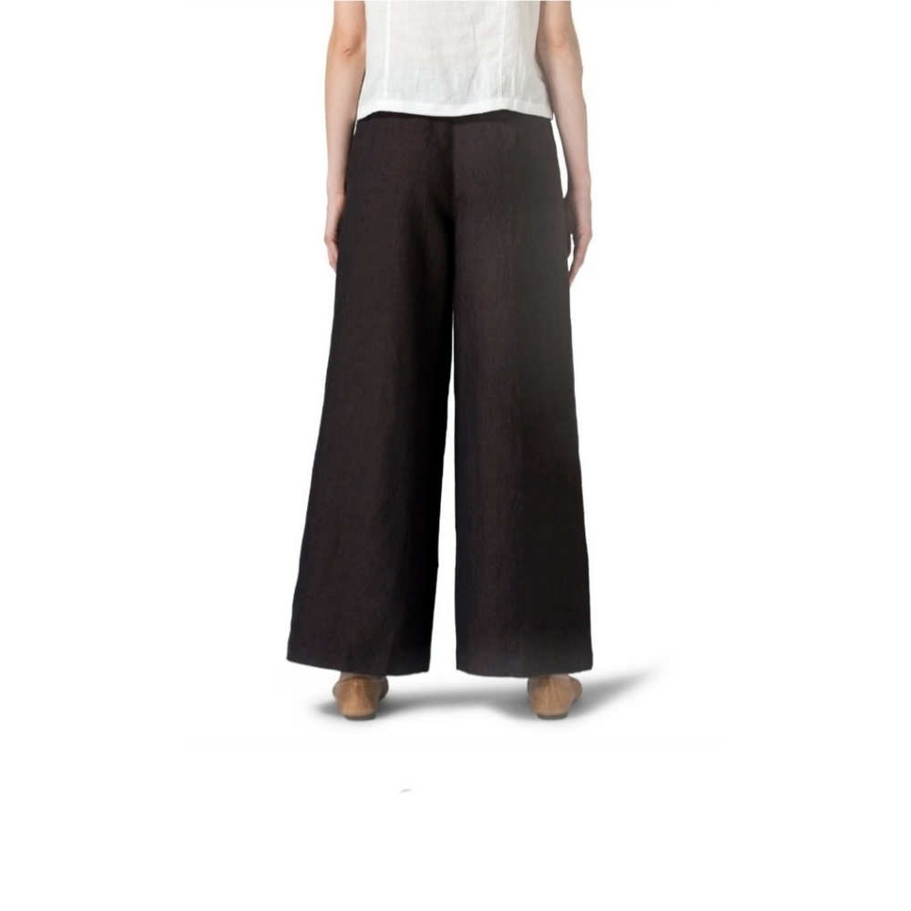 VIVID Wide leg linen pants 12(Large) - Picture 4 of 9